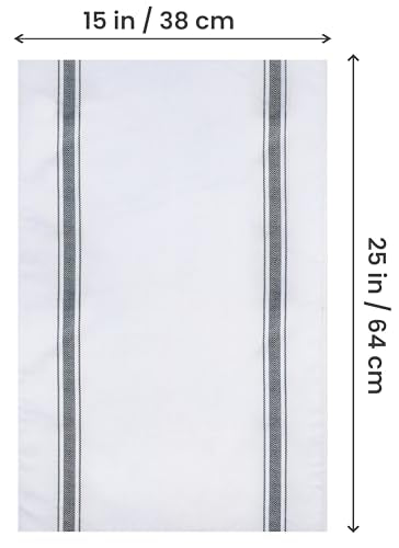 Utopia Towels Black Kitchen Dish Towels 12 Pack - 15x25 Inch Cotton