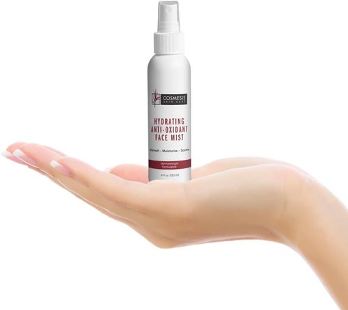 Cosmesis Hydrating Anti-Oxidant Face Mist - Refresh & Soothe Dry Skin with Tea Blend & Vitamins A/D - 4 Fl Oz