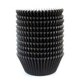 Black Standard Size Baking Cups Cupcake Liners 200 Pcs - Food Grade, Eco-Friendly