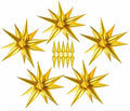 Gold Star Balloons Set - 50 Foil Point Star Explosion Balloons for Parties