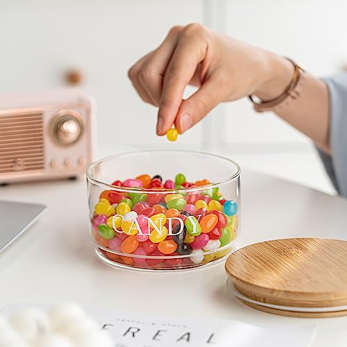 11oz Glass Candy Jar with Lid - Clear Decorative Cookie & Food Storage Container