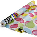 Plastic Table Cover Roll for Parties - 40 x 300 Feet Disposable Banquet Tablecloth - Balloons Variation