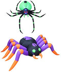 Halloween Inflatable Decorations Bundle with LED Spider Lights - Indoor Outdoor