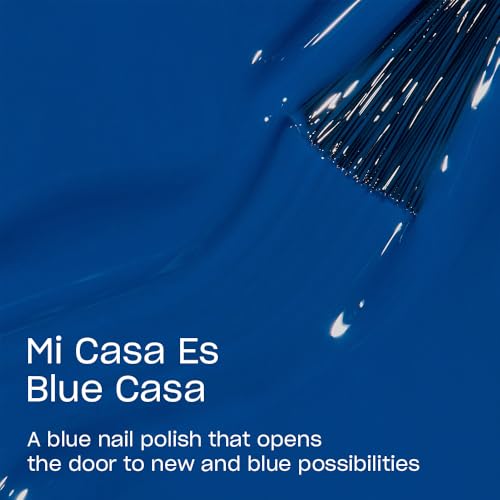 OPI Mi Casa Es Blue Casa Opaque Bright Blue Nail Polish 0.5 Fl Oz