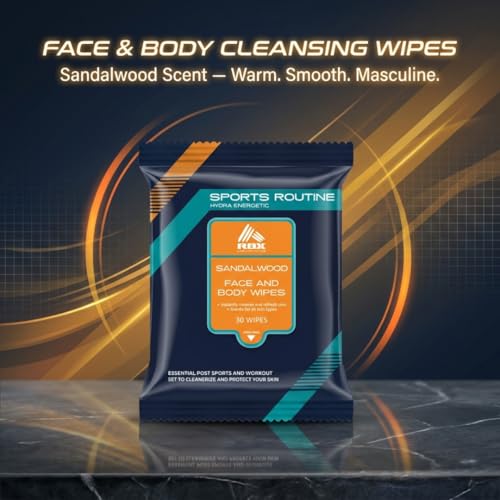 Men’s Face Wipes 4-Pack - Cleansing Wipes for Men with Cedar, Bourbon, Eucalyptus, Tea Tree & Sandalwood