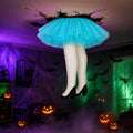 Halloween Hanging Legs Prop - Blue & Black Ceiling Decoration - Falling Girl - Variation of THIS listing