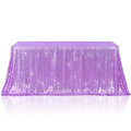 Lavender Sequin Tablecloth 50x72 Inch Rectangle Sparkly Fabric Wedding Party
