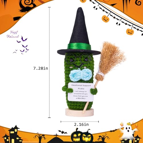 Halloween Emotional Support Cucumber Witch Hat - D-Cucumber Variation