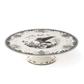 Haunted Village Cake Plate - Halloween Porcelain Dessert Stand - Lenox
