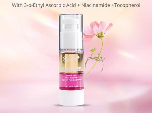 Mashata Vitamin C Face Serum - 20% Vitamin C, Niacinamide & Vitamin E | 1 Fl Oz Anti-Wrinkle & Brightening Solution