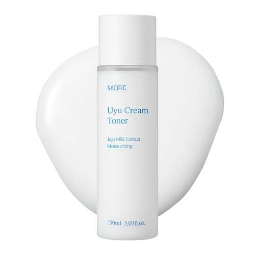 NACIFIC Uyu Cream Toner with Jeju Milk Extract 15%, Ceramide 5 Complex, Milky Hydrating Toner for Dry & Sensitive Skin, Skin Barrier Support, Long-Lasting Moisture Barrier, 150ml