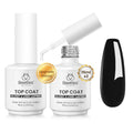 Beetles Extra Glossy No Wipe Gel Top Coat 2 Pcs 15ml - Clear Variation B-Clear-2