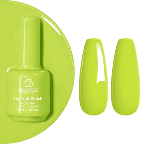 Beetles Green Gel Nail Polish - Fresh Greenery, 15ML Light Green Nail Polish - H Creme Green
