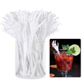50 Pcs Halloween Skeleton Cocktail Stirrers - Skeleton Hand Swizzle Sticks - Spooky Party Decor