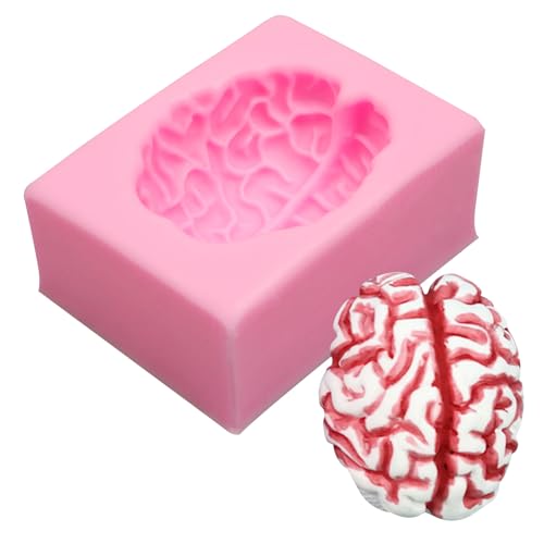 Halloween Brain Shaped Silicone Mold for Cake Decoration & Crafts - Variation CRR-87