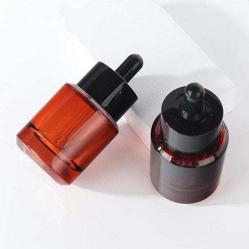 VASANA 2-Pack 30ML/1oz Glass Dropper Bottles, Green, Leakproof, Reusable, Travel, Camping, Personal Care, Essential Oils, Lotions, Perfumes, Cosmetics