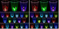 Halloween Glow in The Dark Party Cups - Standard Pack of 2, 25 Count, 16oz, Light Up Cups with Horror Stickers for Kids & Adults