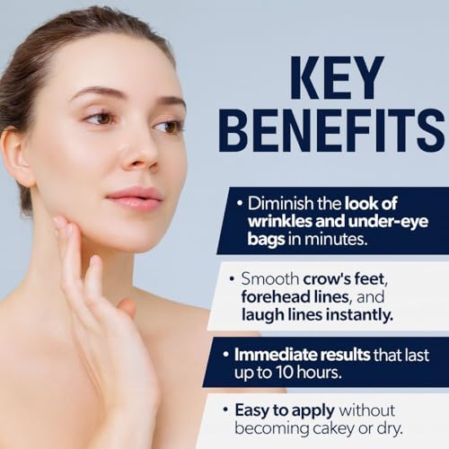 Instant Firming Eye Serum | 10ml,0.35 oz, Reduces Under-Eye Bags, Wrinkles, Dark Circles, Fine Lines & Crow's Feet – Anti-Aging Wrinkle Remover (Unscented)