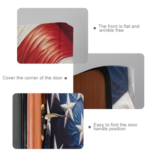 American Flag Door Cover 32x79 Inches - Festive Holiday & Party Decor