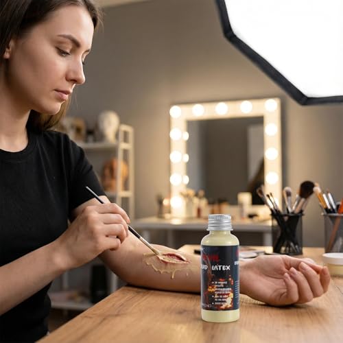 Liquid Latex SFX Makeup 500ml - Professional Stage Prosthetic Latex - GloomGlo