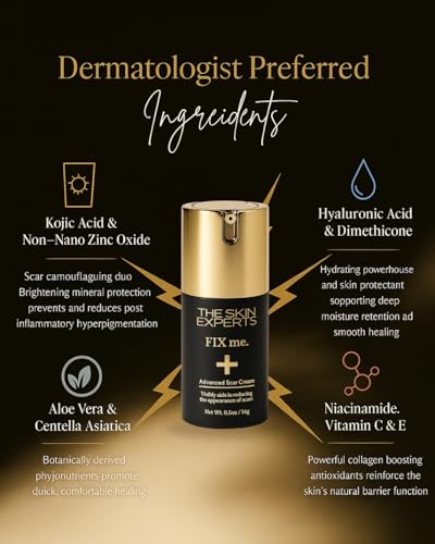 Advanced Scar Cream for Scar Reduction - Dermatologist Developed 0.5 oz