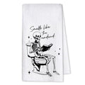 Funny Halloween Hand Towels with Skull Design - Gothic Bathroom Decor, 16x30 Inches - Color 16
