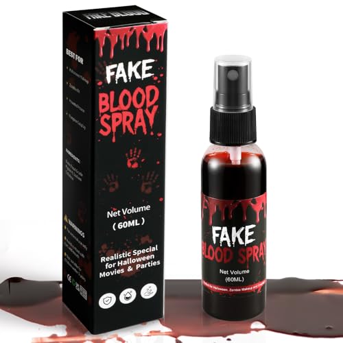 Fake Blood Spray - Light Edition, 60ML Realistic Halloween & Cosplay SFX Makeup