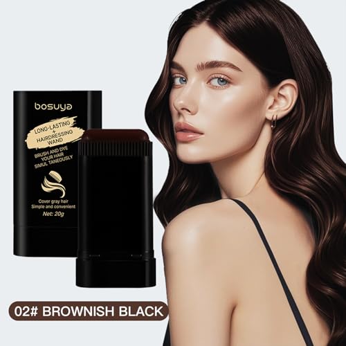 Temporary Hair Color Stick Brownish Black with Variation of 1 Pack