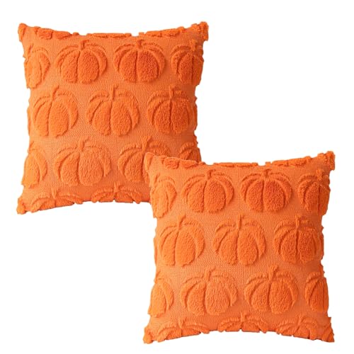 Autumn Pumpkin Cushions Set - Halloween & Thanksgiving Decor 45x45 cm