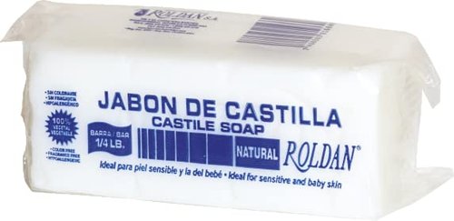 Jabon de Castilla Roldan Castile Soap 4 Oz 1/4lb Sensitive Baby Skin Hypoallergenic Soap