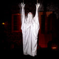 Halloween Animatronic Hanging Swing Ghost - 5ft Spooky Floating Decor with Sound & Light-Up Eyes - Variation: Swing Ghost