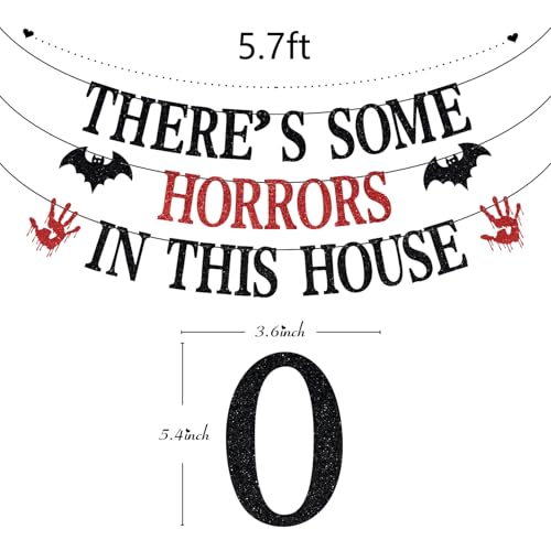 Horror Movie Party Banner - Haunted House Halloween Decorations
