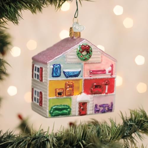 Old World Christmas Doll House Glass Ornament - Handcrafted Holiday Decor