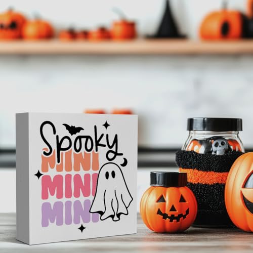 Mini Cute Pink Ghost Halloween Desk Decor - Spooky Office & Room Accessories
