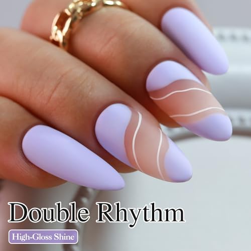Gel Nail Polish 15ML - Purple Lilac - Same Color, Soak Off, Salon & DIY