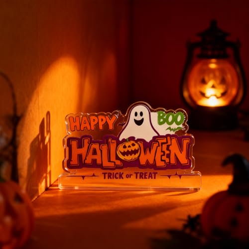 Halloween Ghost Decorations Acrylic Spooky Basket Gifts Indoor Decor