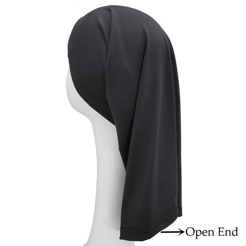 2PCS Dreadlocks Tube Socks Unisex Spandex Stocking Shower Cap for Long Dreads Braids Twist Open End Jumbo Hair Bonnet Covers, Black