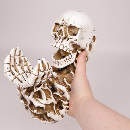Resin Skeleton Wine Bottle Holder Gothic Tabletop Decor Gift