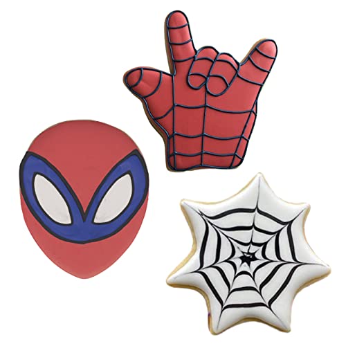 Superhero Cookie Cutter Set - 3 Piece Baking Tool for Kids & Parties