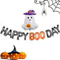 Halloween 16-Inch Foil Letter Balloons with Ghost Design for Party Decor