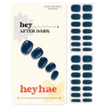 Semi Cured Gel Nail Strips - After Dark Navy Nail Wraps, Easy Sun & UV Cure