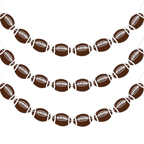 Football Party Decorations Banner - Brown, 24-Pendant Game Day Wall Decor