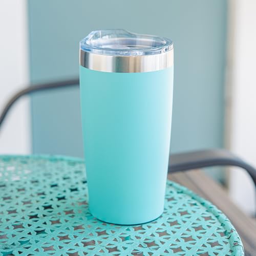 Dark Green 12 Pack 20 Oz Himalayan Stainless Steel Tumblers with Lid - Customizable Insulated Cups for Hot & Cold Drinks