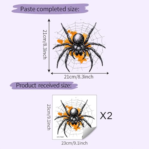 Halloween Wall Stickers 9 - Spider Web Wall Decals for Halloween Decorations - 2 Sheets