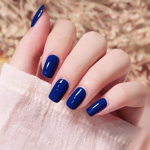 Dark Solid Color Glitter Nail Polish Strips - 24 Sheets with Bonus File & Cuticle Stick - Variation of Glitter & Solid Color-03