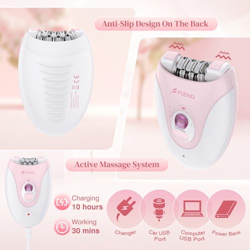 Epilator,Epilator for Women Facial Hair Removal Rechargeable, Green