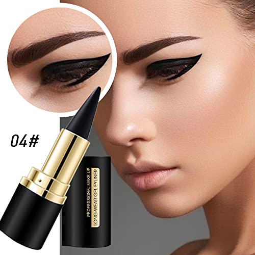 Black Eyeliner Pencil Set - Waterproof Gel Eyeliner & Eye Makeup Kit - 2 Pack