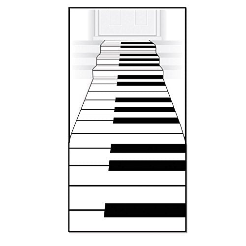Piano Keyboard Aisle Runners 24 x 10 Feet - 2 Pack Music Theme Party Supplies
