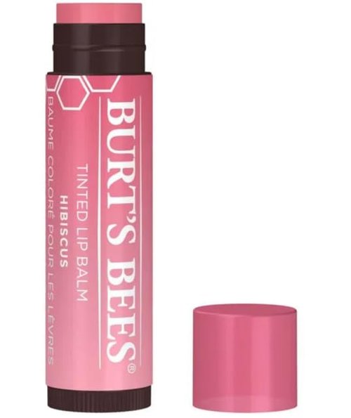 Burt's Bees Tinted Lip Balm | 3 Lip Balms - Red Dahlia, Hibiscus, Zinnia