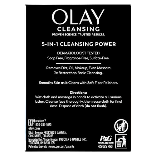 Olay Eye Makeup Remover Wipes, Daily Facials Gentle Face Cleanser for Sensitive Skin, Alcohol and Fragrance Free, Soft Face Wash Towels, Travel Essentials for Women, Dry Cloths, 99 ct (3 X 33ct)